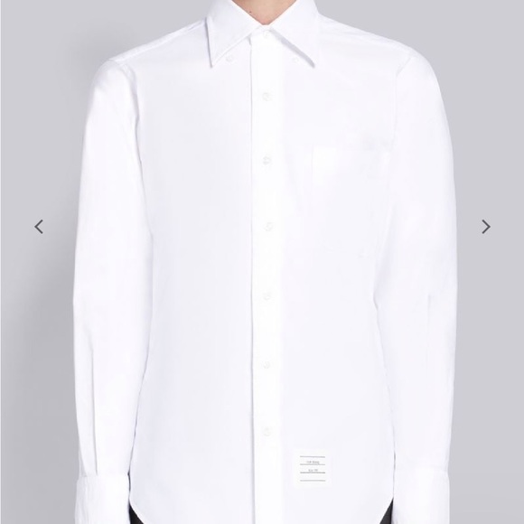 THOM BROWNE White Oxford Classic Button Down Shirt - Picture 1 of 7